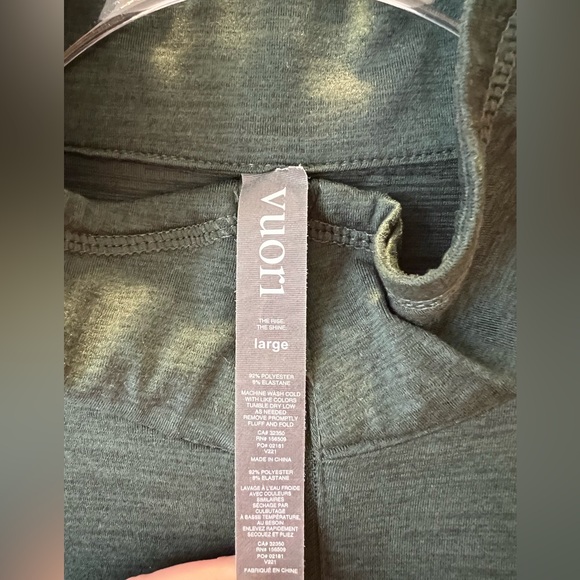 Mens green Vuori pulllover - Picture 2 of 4